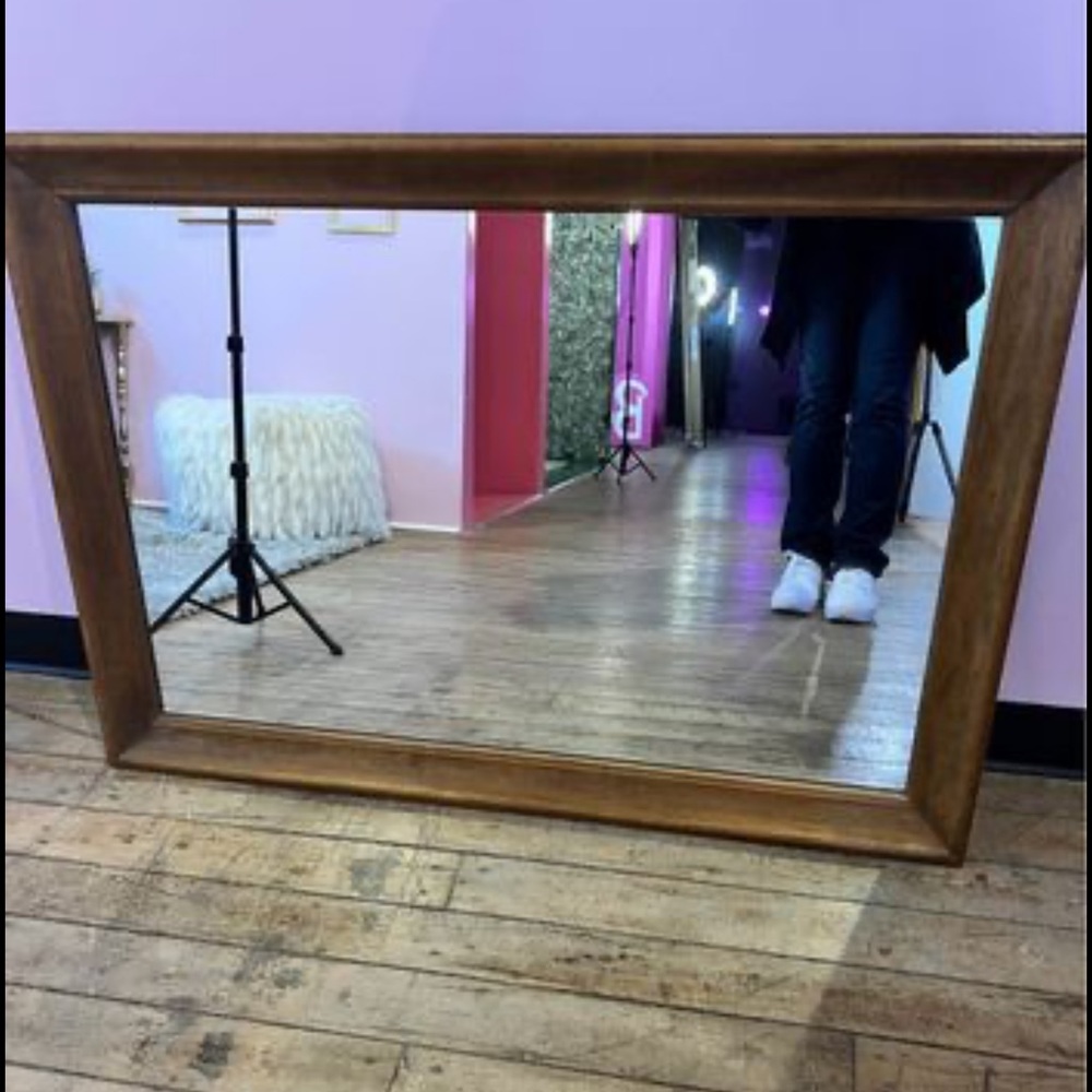 Ethan Allen Heavy hardwood Mirror